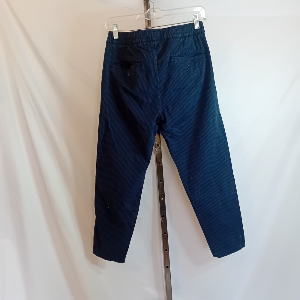 Abercrombie & Fitch Mens Sneaker Pant Stretch Jogger Pinstripe Navy Relaxation s - Picture 14 of 16